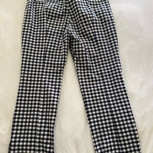 J. Crew Gingham Straight Pants